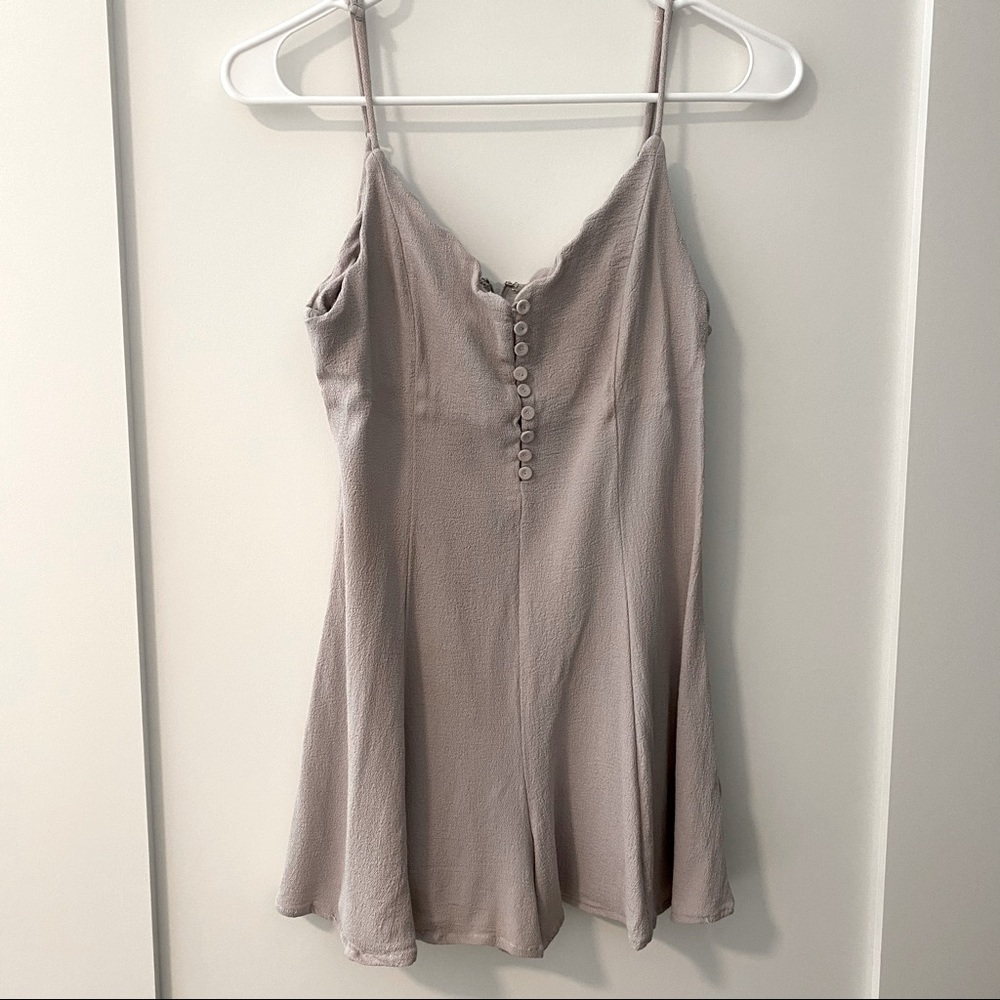Effortlessly Stylish Grey Romper